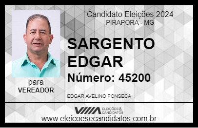 Candidato SARGENTO EDGAR 2024 - PIRAPORA - Eleições