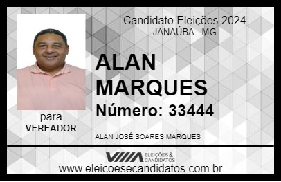 Candidato ALAN MARQUES 2024 - JANAÚBA - Eleições