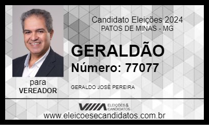 Candidato GERALDÃO 2024 - PATOS DE MINAS - Eleições