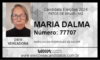 Candidato MARIA DALMA 2024 - PATOS DE MINAS - Eleições