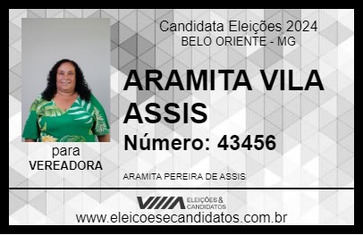 Candidato ARAMITA VILA ASSIS 2024 - BELO ORIENTE - Eleições