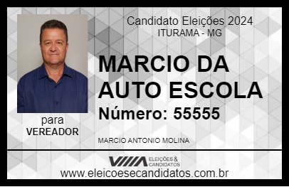 Candidato MARCIO DA AUTO ESCOLA 2024 - ITURAMA - Eleições