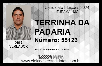 Candidato TERRINHA DA PADARIA 2024 - ITURAMA - Eleições