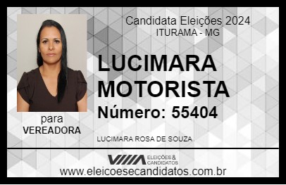 Candidato LUCIMARA MOTORISTA 2024 - ITURAMA - Eleições