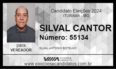 Candidato SILVAL CANTOR 2024 - ITURAMA - Eleições