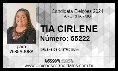 Candidato TIA CIRLENE 2024 - ARGIRITA - Eleições