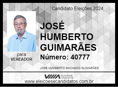 Candidato JOSÉ HUMBERTO GUIMARÃES 2024 - UBERABA - Eleições