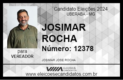 Candidato JOSIMAR ROCHA 2024 - UBERABA - Eleições