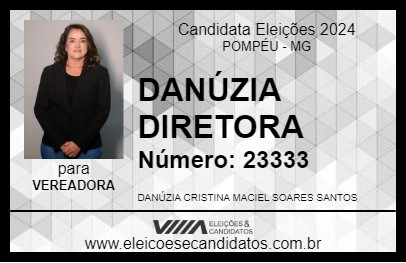 Candidato DANÚZIA DIRETORA 2024 - POMPÉU - Eleições