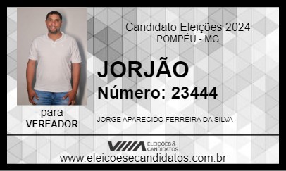 Candidato JORJÃO 2024 - POMPÉU - Eleições