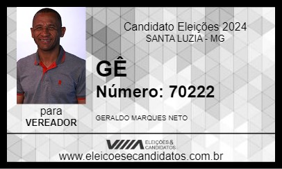 Candidato GÊ 2024 - SANTA LUZIA - Eleições