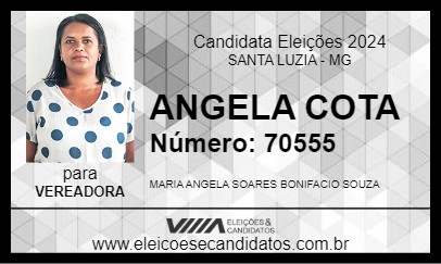 Candidato ANGELA COTA 2024 - SANTA LUZIA - Eleições