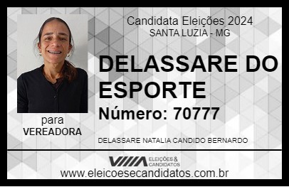 Candidato DELASSARE DO ESPORTE 2024 - SANTA LUZIA - Eleições