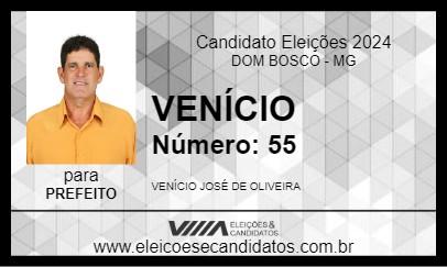 Candidato VENÍCIO 2024 - DOM BOSCO - Eleições