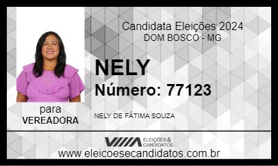 Candidato NELY 2024 - DOM BOSCO - Eleições