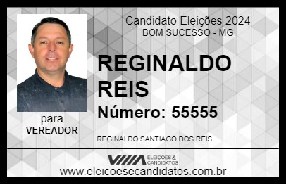 Candidato REGINALDO REIS 2024 - BOM SUCESSO - Eleições