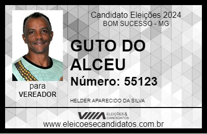 Candidato GUTO DO ALCEU 2024 - BOM SUCESSO - Eleições