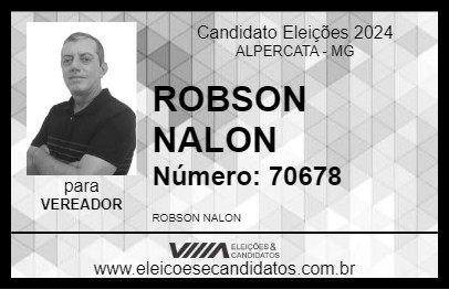 Candidato ROBSON NALON 2024 - ALPERCATA - Eleições