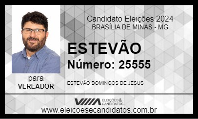 Candidato ESTEVÃO 2024 - BRASÍLIA DE MINAS - Eleições