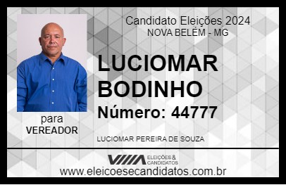 Candidato LUCIOMAR BODINHO 2024 - NOVA BELÉM - Eleições