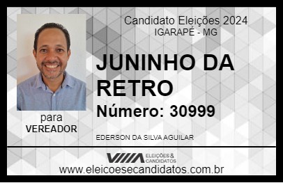 Candidato JUNINHO DA RETRO 2024 - IGARAPÉ - Eleições