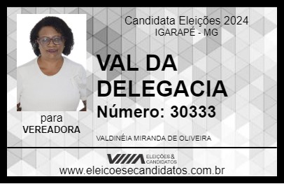 Candidato VAL FILHA DA DONA CANDIDA 2024 - IGARAPÉ - Eleições