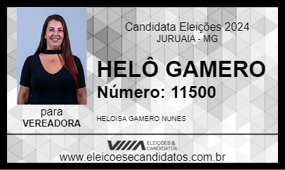 Candidato HELÔ GAMERO 2024 - JURUAIA - Eleições