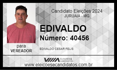 Candidato EDIVALDO 2024 - JURUAIA - Eleições