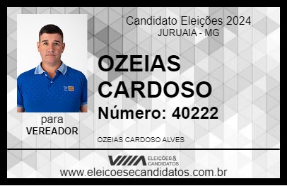 Candidato OZEIAS CARDOSO 2024 - JURUAIA - Eleições