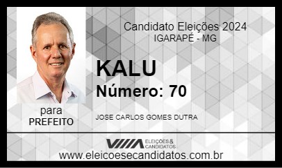 Candidato KALU 2024 - IGARAPÉ - Eleições