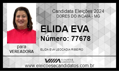 Candidato ELIDA EVA 2024 - DORES DO INDAIÁ - Eleições