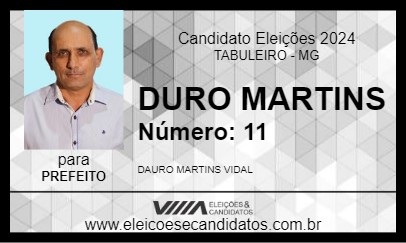 Candidato DAURO MARTINS 2024 - TABULEIRO - Eleições