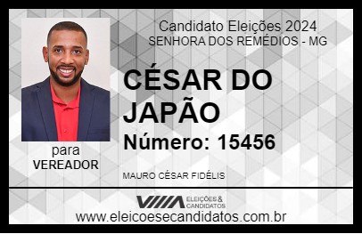 Candidato CÉSAR DO JAPÃO  2024 - SENHORA DOS REMÉDIOS - Eleições