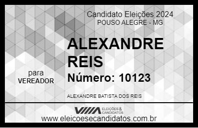 Candidato ALEXANDRE REIS 2024 - POUSO ALEGRE - Eleições