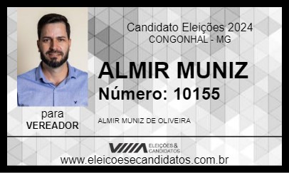 Candidato ALMIR MUNIZ 2024 - CONGONHAL - Eleições