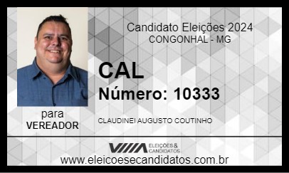 Candidato CAL 2024 - CONGONHAL - Eleições