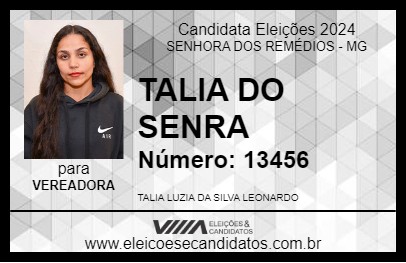 Candidato TALIA DO SENRA  2024 - SENHORA DOS REMÉDIOS - Eleições