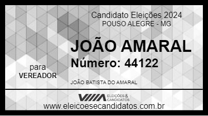 Candidato JOÃO AMARAL 2024 - POUSO ALEGRE - Eleições