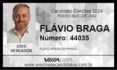 Candidato FLÁVIO BRAGA 2024 - POUSO ALEGRE - Eleições