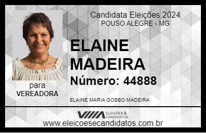 Candidato ELAINE MADEIRA 2024 - POUSO ALEGRE - Eleições