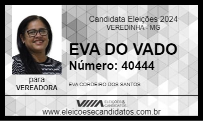 Candidato EVA DO VADO 2024 - VEREDINHA - Eleições