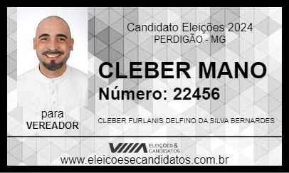 Candidato CLEBER MANO 2024 - PERDIGÃO - Eleições