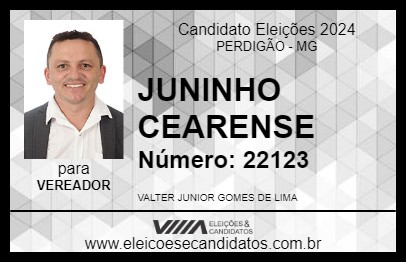 Candidato JUNINHO CEARENSE 2024 - PERDIGÃO - Eleições