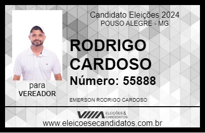 Candidato RODRIGO CARDOSO 2024 - POUSO ALEGRE - Eleições