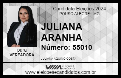 Candidato JULIANA ARANHA 2024 - POUSO ALEGRE - Eleições