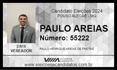 Candidato PAULO AREIAS 2024 - POUSO ALEGRE - Eleições