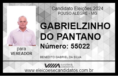 Candidato GABRIELZINHO DO PANTANO 2024 - POUSO ALEGRE - Eleições