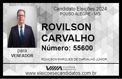 Candidato ROVILSON CARVALHO 2024 - POUSO ALEGRE - Eleições