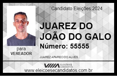 Candidato JUAREZ DO JOÃO DO GALO 2024 - VEREDINHA - Eleições