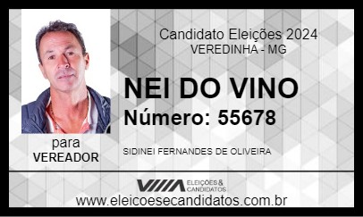 Candidato NEI DO VINO 2024 - VEREDINHA - Eleições